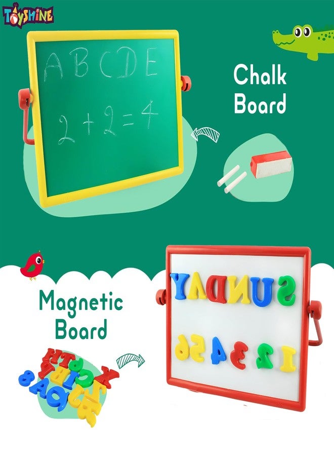 Toyshine ABC Numero Magnetic Blackboard - Educational Alphabet & Number Learning Board for Kids - Image 3
